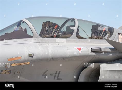 Cockpit of the multirole fighter Dassault Rafale B, French Air Force, Berlin, Germany Stock ...