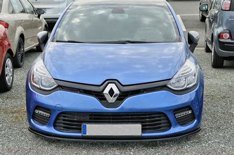 Front Bumper spoiler / skirt / valance For Renault Clio 4 GT 2012-2019 in Lips / Splitters ...