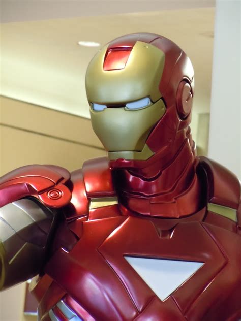 Hollywood Movie Costumes and Props: Iron Man 2 suit on display... Original film costumes and ...