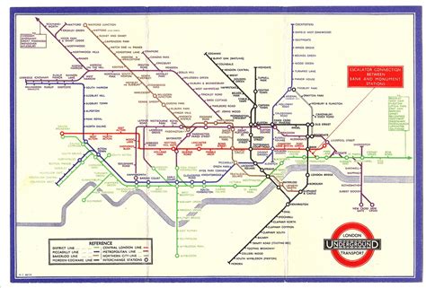 1934 London Undergound tube map, designed by Harry Beck | Flickr