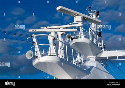 Radar system of the cruise ship AIDAcara Stock Photo - Alamy