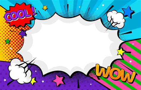 Pop Art Background Template 7905151 Vector Art at Vecteezy