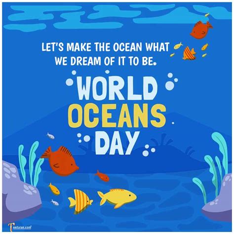 World oceans day theme quotes images 2021, slogan, poster, status