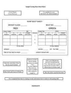 Wrestling Bout Sheets Printable | Bout, Wrestling, Printables