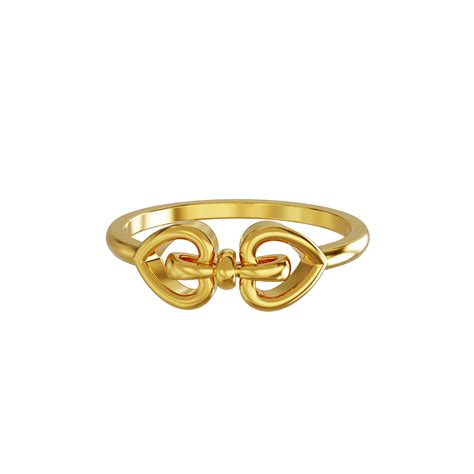 Plain Heart Design Gold Ring 04-01 - SPE Gold,Chennai