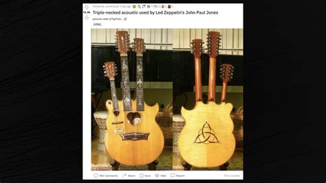 Does a Photo Show Led Zeppelin Bassist's 'Triple-Neck' Guitar? | Snopes.com