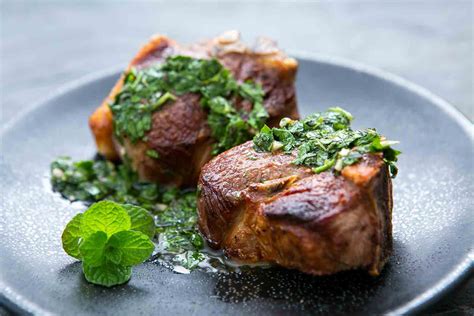 Lamb Loin Chops with Mint Chimichurri Recipe