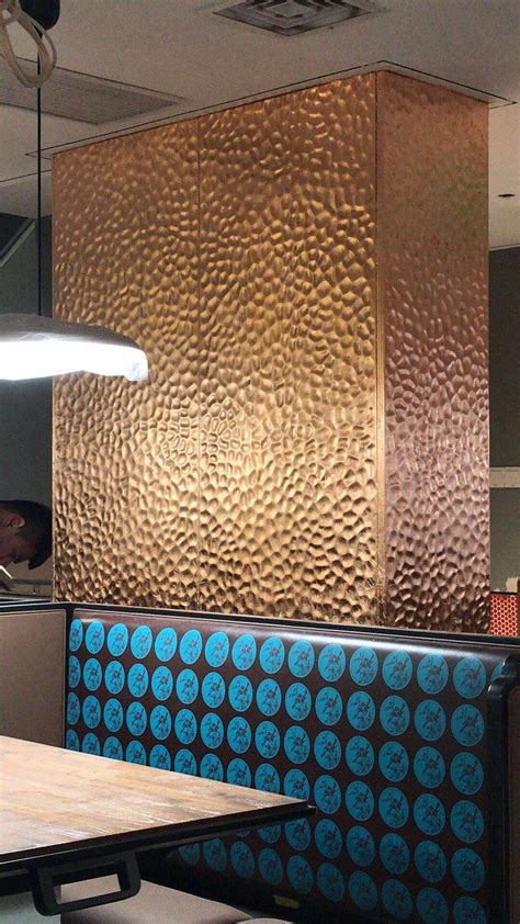 Embossed copper finish panels #embossedmetal #interiordesign #copper # ...