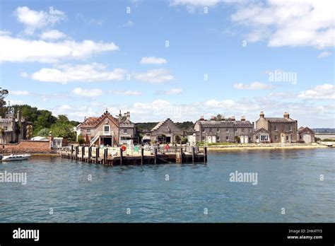 Poole Harbour, Dorset, England - June 2021: Jetty for visitors to ...