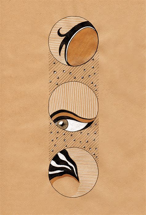 Drawings on the brown paper on Behance