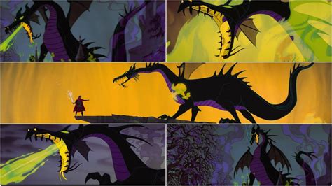 [Sleeping Beauty] The Complete Animation of Maleficent's Dragon-form - YouTube