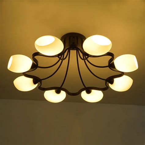 surface mounted led ceiling light bedroom ceiling lights flush mount ceiling light glass shade ...