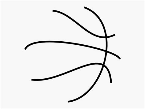 Bball Lines Clip Art - Basketball Lines On Ball , Free Transparent ...