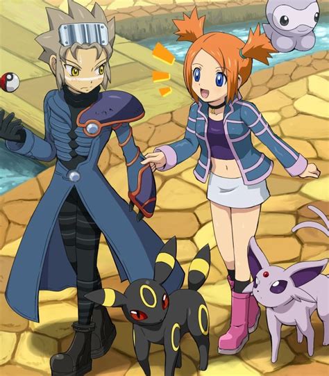 Wes & Rui from Pokemon Colosseum. | Pokemon, Umbreon and espeon, Anime