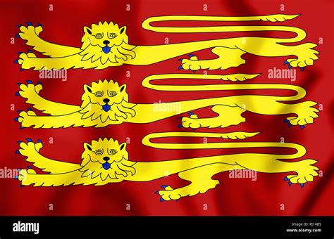 3D Royal Standard of England. 3D Illustration Stock Photo - Alamy