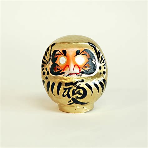 Classic Gold Daruma Doll « Unique Japan