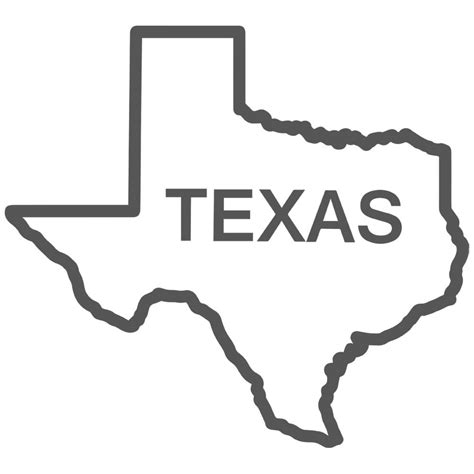 texas map outline Colouring Pages (page 2) | Texas outline, Flag ...