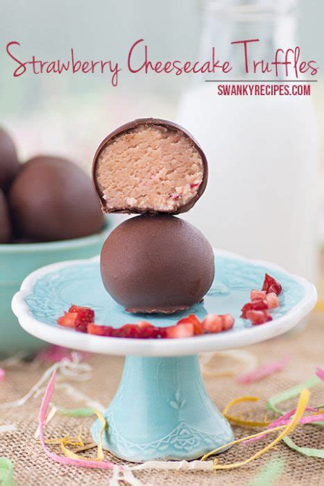 Strawberry Cheesecake Truffles | Swanky Recipes