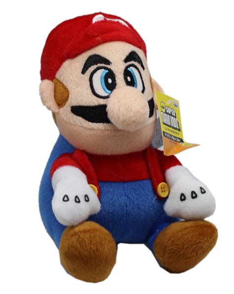 Super Mario Bros Big Nose Mario Classic Outfit Small Stuffed Toy (6in) - Walmart.com - Walmart.com