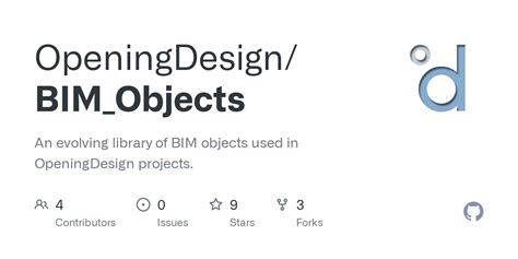 GitHub - OpeningDesign/BIM_Objects: An evolving library of BIM objects ...