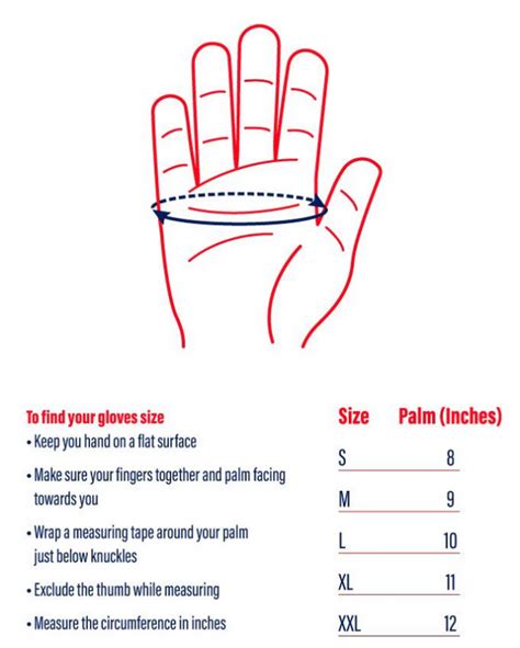 Size Charts for Riding Gloves - Riders Junction