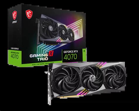 MSI GeForce RTX 4070 GAMING X TRIO 12G GDDR6X 192 bit 3xDP HDMI Video ...