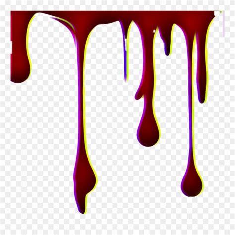 Blood Slime Drip Dripping Halloween Glitch - Clip Art - Png Download ...