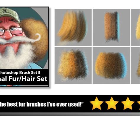 ArtStation - Aaron Blaise | Custom PS Fur/Hair Brushes Vol. 1 | Brushes