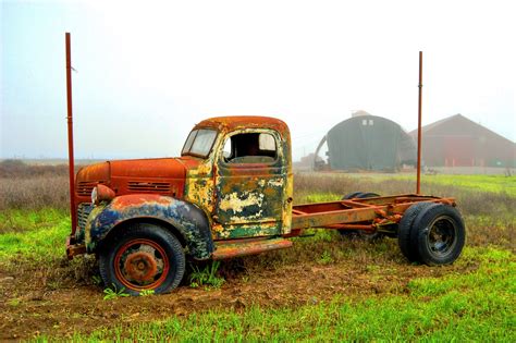 Free Images : grass, car, farm, vintage, countryside, barn, transport, rust, truck, oldschool ...