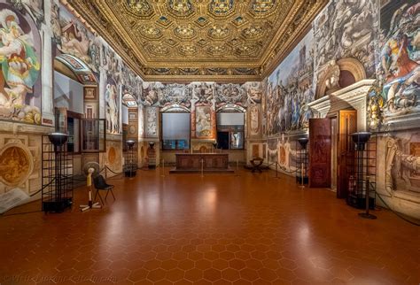 Hearings Hall Salviati Frescoes Palazzo Vecchio Florence