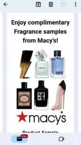 Macy's Perfume Samples Box