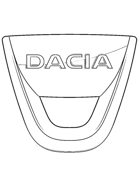 Image à colorier Logo Dacia logo | topcoloriages.fr