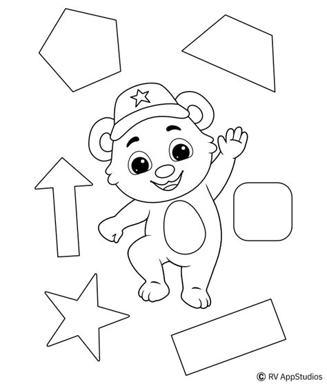 Free Printable Shapes Coloring Pages