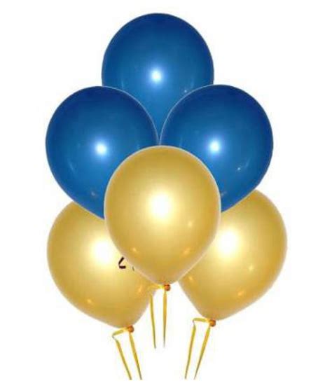 Riit Metallic Balloons for Birthday Decoration (100, Blue and gold).... - Buy Riit Metallic ...