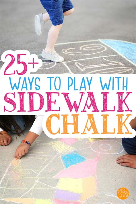 25+ Sidewalk Chalk Games & Ideas for Outdoor Fun | Sunny Day Family