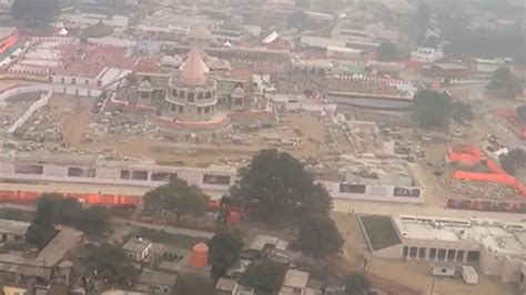 Aerial view of Ayodhya Ram Temple shared by Prime Minister Narendra ...