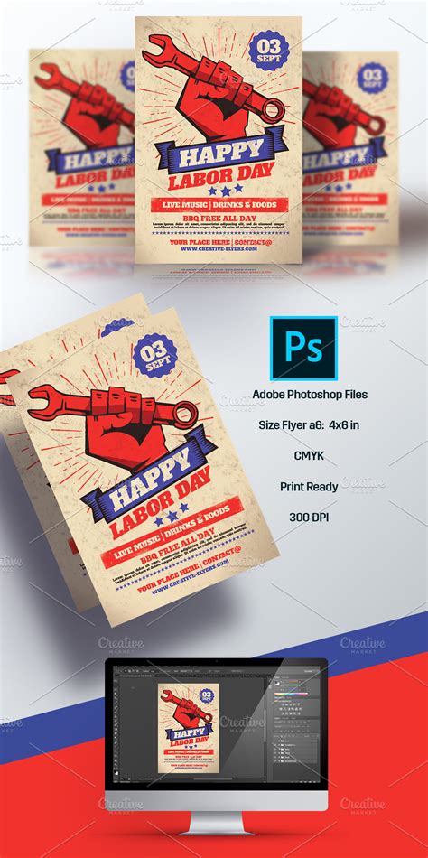 Labor Day Flyer Template | Creative Daddy