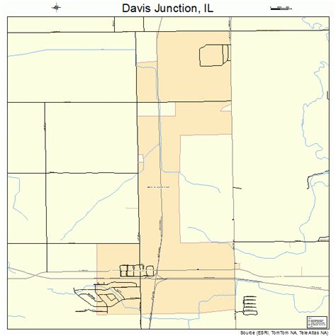 Davis Junction Illinois Street Map 1718719