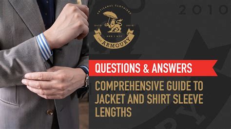 Comprehensive Guide to Jacket and Shirt Sleeve Lengths - Q&A - YouTube