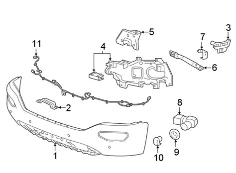 2005 Gmc Sierra Front Bumper Diagram