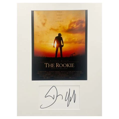 Signed Dennis Quaid Photo Display - 16x12 The Rookie Film Autograph