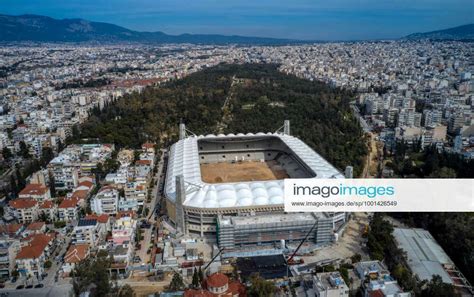 Current status of the construction of the Agia Sophia Agia Sofia football stadium in Nea