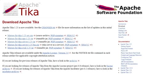 Apache Tika server using Golang