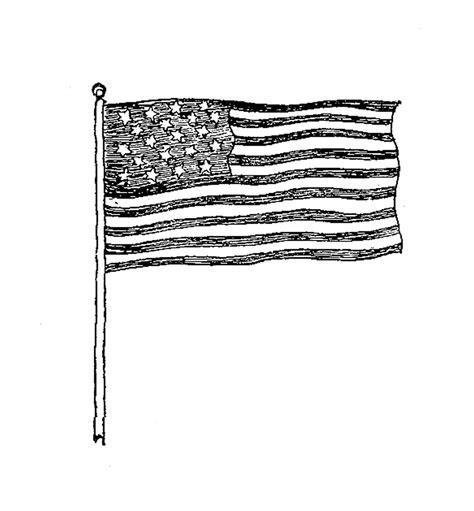 vector american flag outline - Clip Art Library