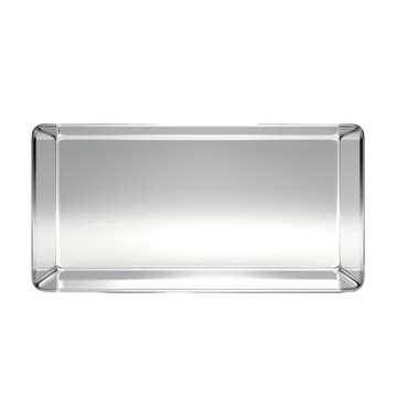 Rectangular Glass Frame Mirror Border Crystal Button Decorative Pattern, Glass, Female Portrait ...