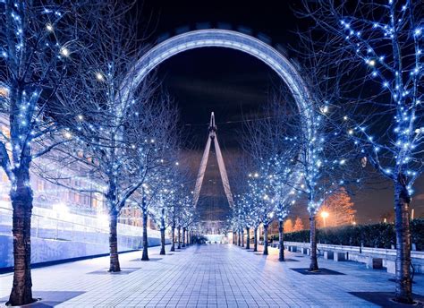 Fond d'écran London Eye, Ferris Roue, Londres, Hiver, Beau HD ...