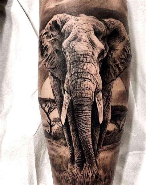 Elephant Tattoo by Sergio Fernandez #sleevetattoos | Jungle tattoo, Elephant tattoo design ...