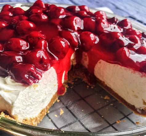 Easy No-Bake Cherry Cheesecake – Home Baked Heart