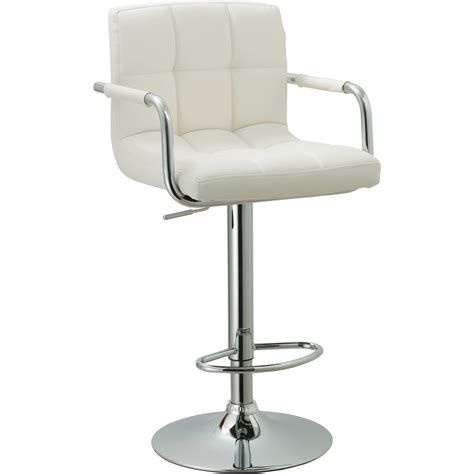 Buy AC Pacific Contemporary Adjustable Swivel Kitchen Bar Stool Chair ...