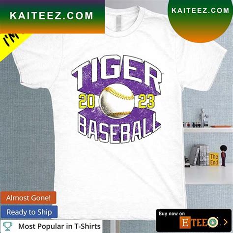 LSU Tiger baseball 2023 logo T-shirt - Kaiteez